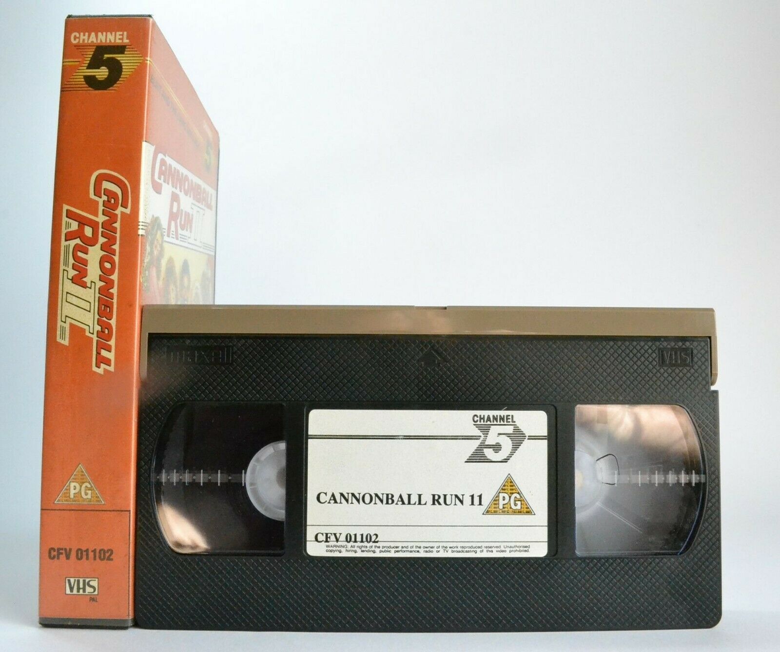 Cannonball Run 2 -<Channel 5>- Automobile Racing Action - Burt Reynolds - VHS-