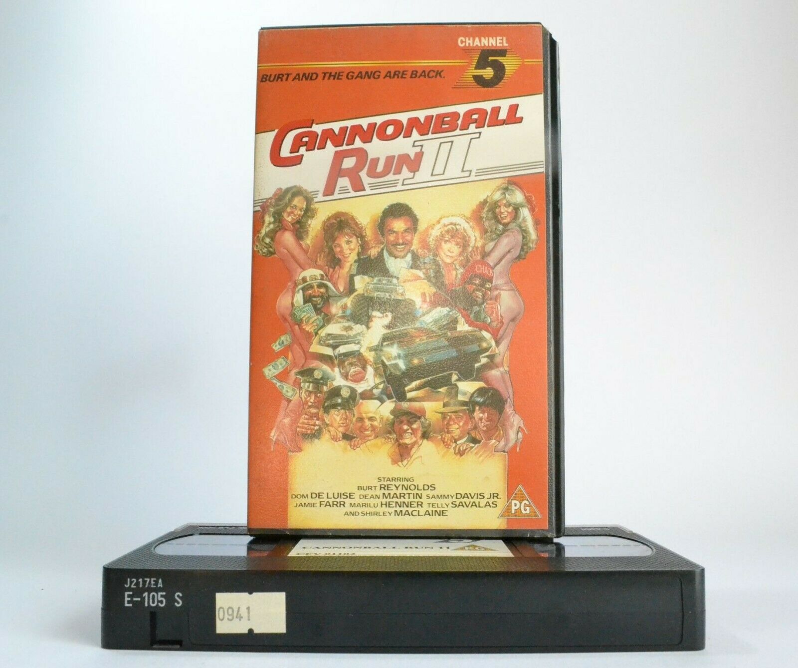 Cannonball Run 2 -<Channel 5>- Automobile Racing Action - Burt Reynolds - VHS-