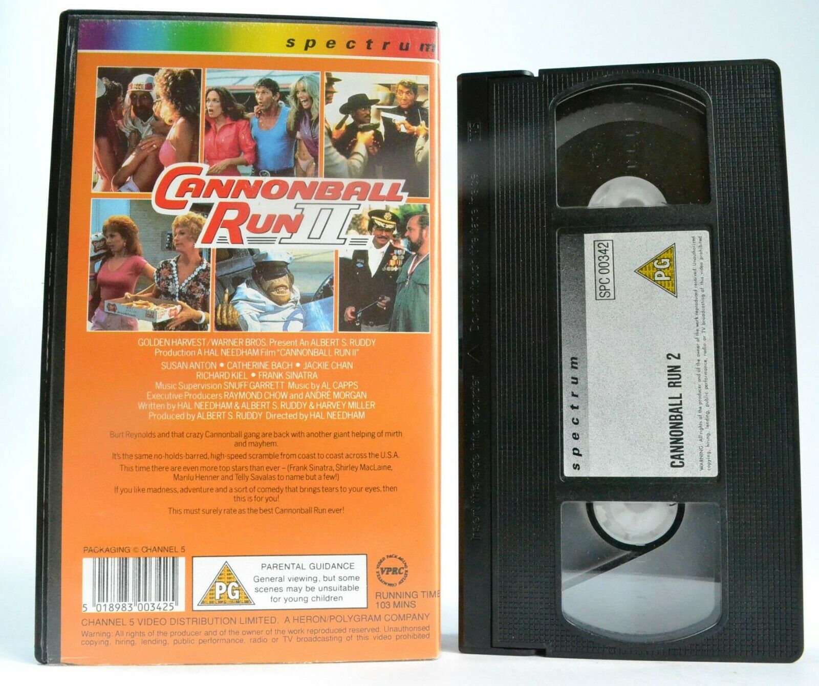 Cannonball Run 2 [Spectrum]: Automobile Racing Action - Burt Reynolds - Pal VHS-