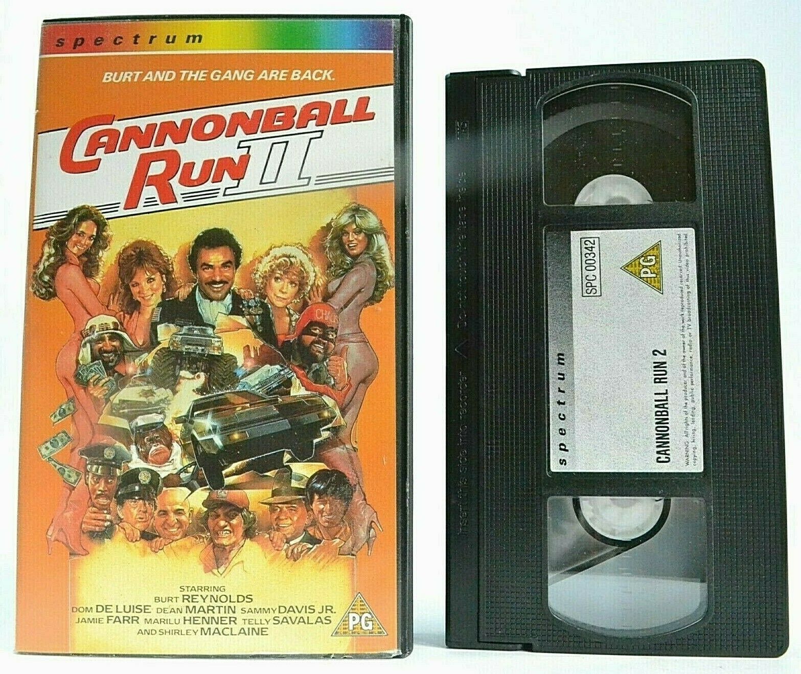 Cannonball Run 2 [Spectrum]: Automobile Racing Action - Burt Reynolds - Pal VHS-