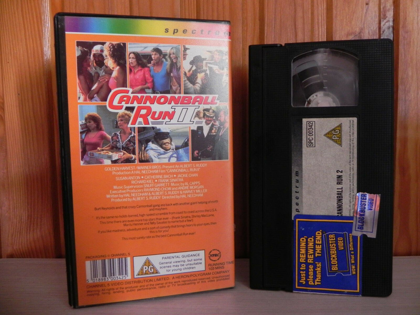 Cannonball Run 2 - Spectrum - Ex Rental Video - Burt Reynolds/Dean Martin - VHS-