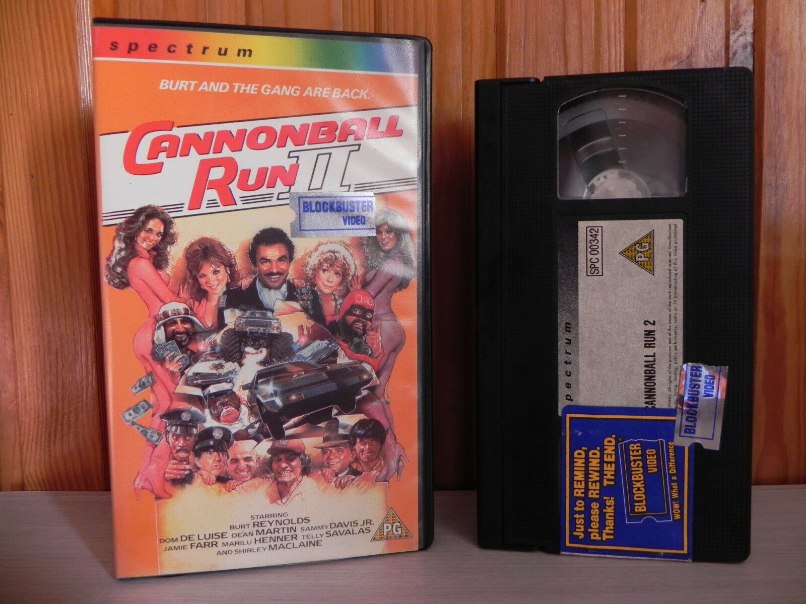 Cannonball Run 2 - Spectrum - Ex Rental Video - Burt Reynolds/Dean Martin - VHS-