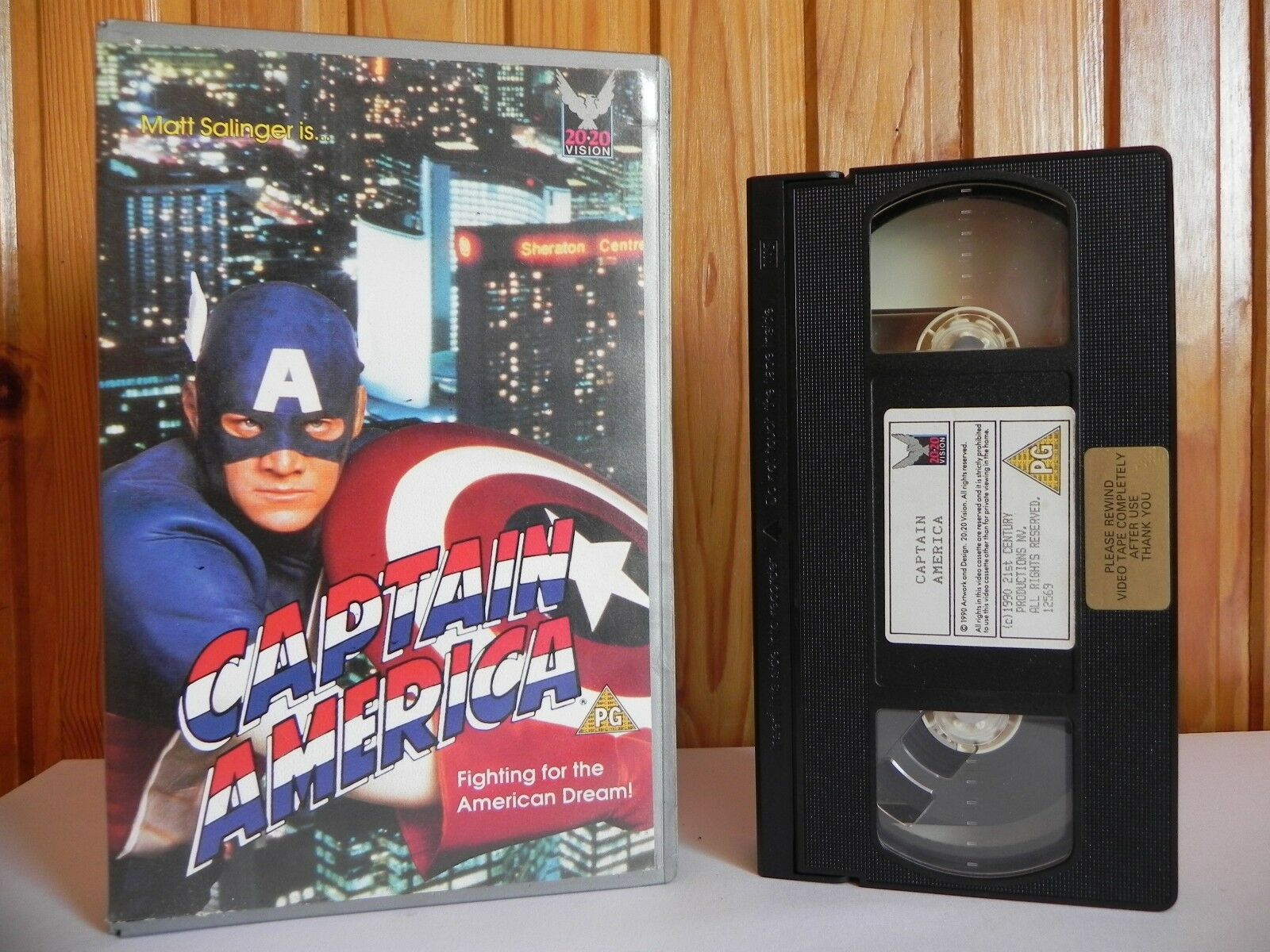 Captain America - 20 20 Vision - Action - Ex-Rental - Matt Salinger - Pal VHS-