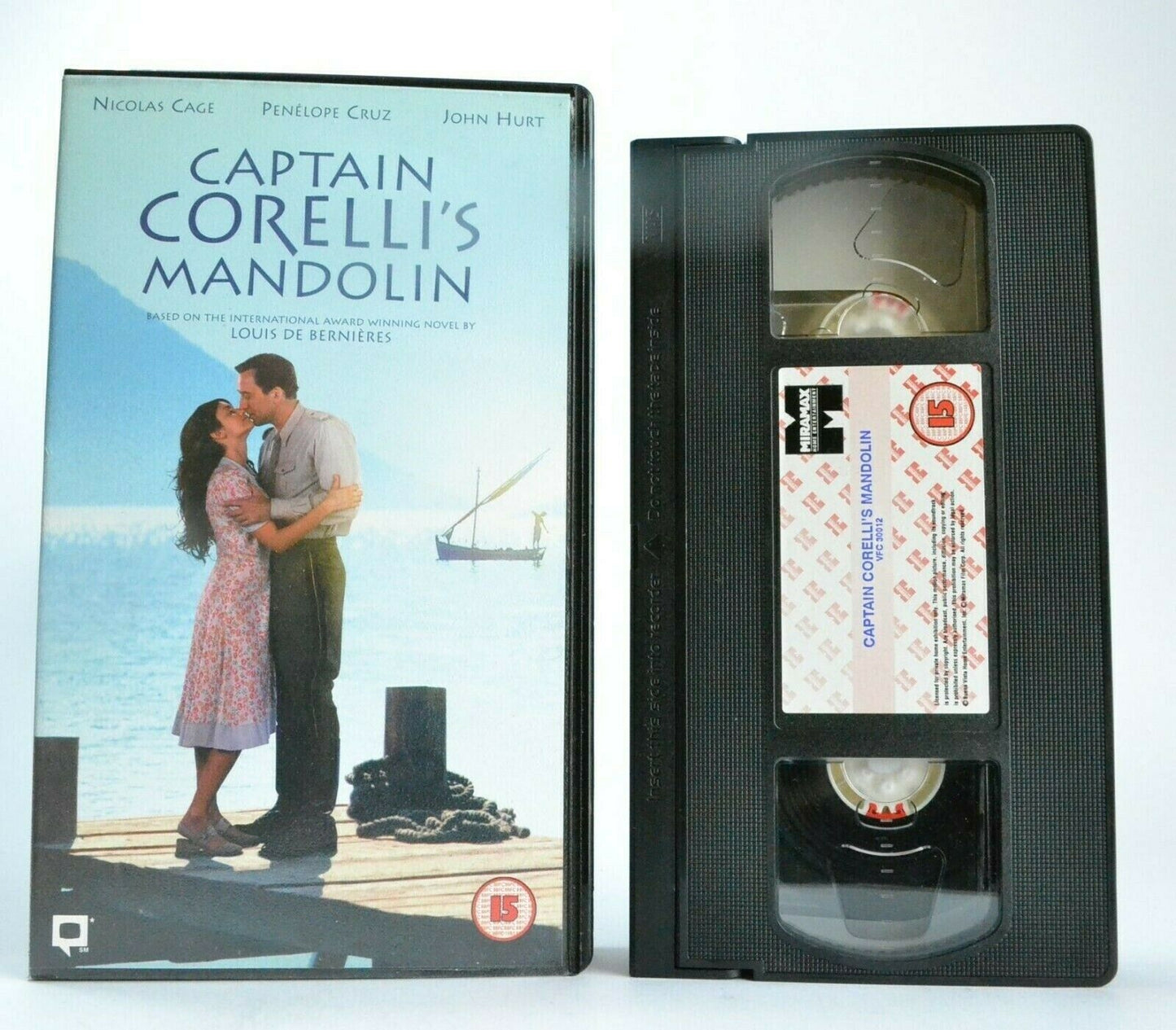 Captain Corelli's Mandolin: Romantic Drama - Nicolas Cage/Penelope Cruz - VHS-