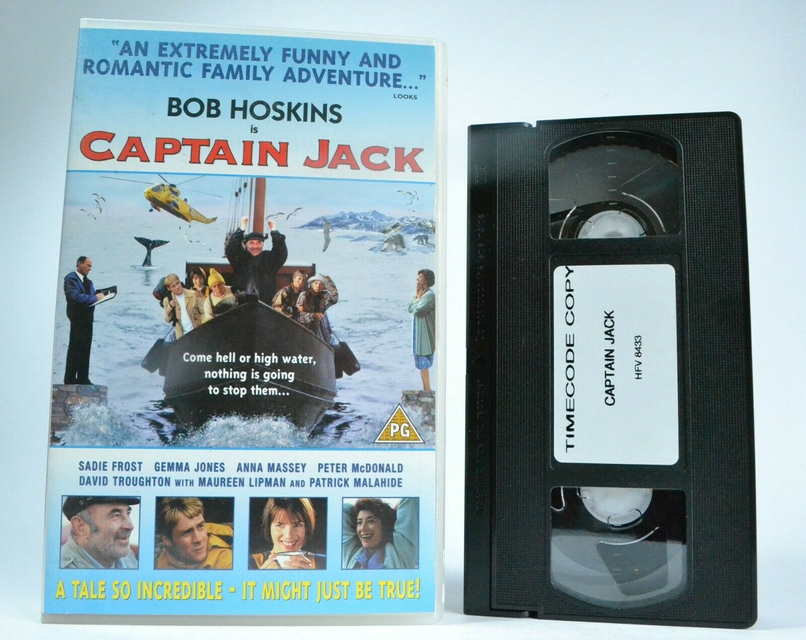 Captain Jack (1999) - Sea Drama - Large Box - Bob Hoskins / Sadie Frost - VHS-