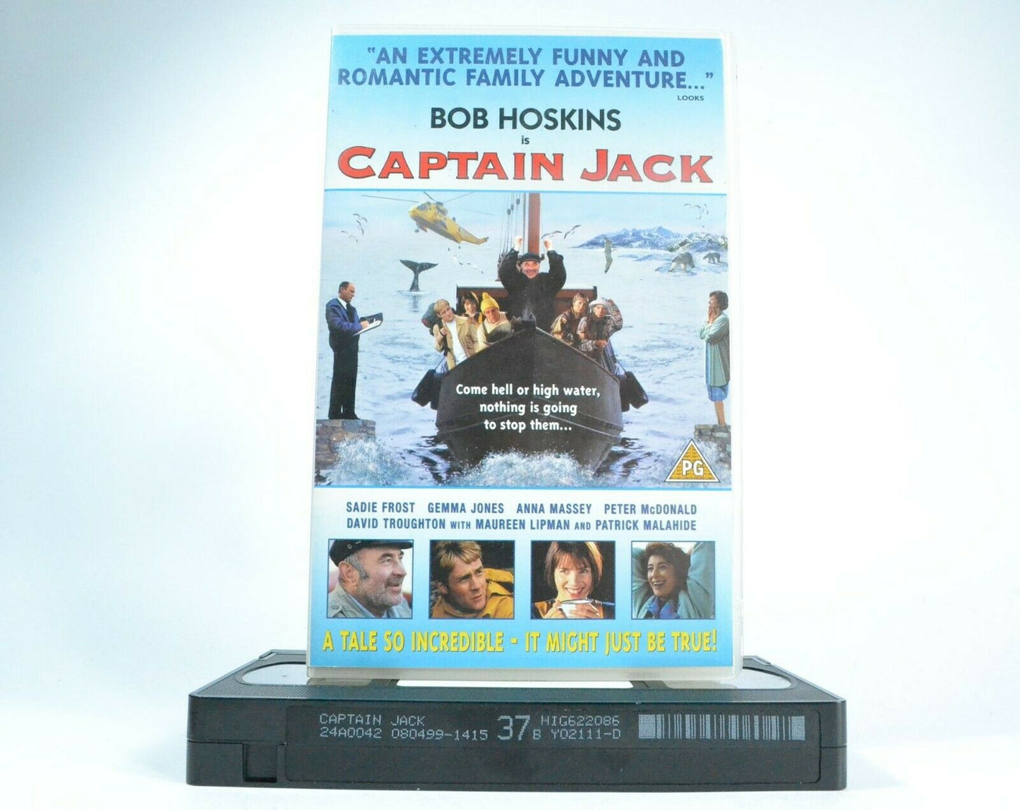 Captain Jack (1999) - Sea Drama - Large Box - Bob Hoskins / Sadie Frost - VHS-