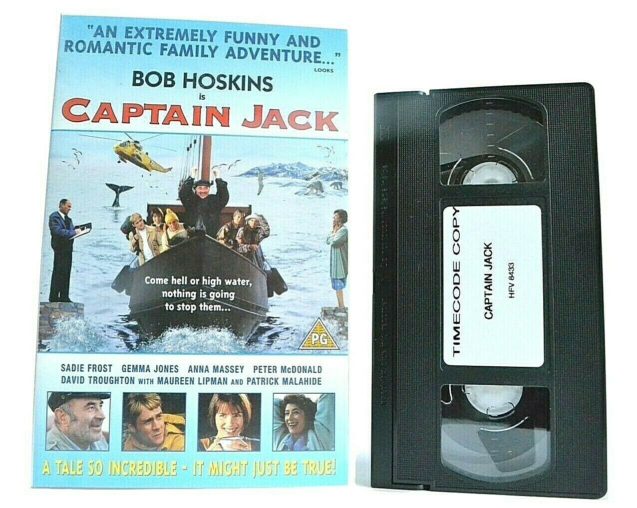 Captain Jack (1999) - Sea Drama - Large Box - Bob Hoskins / Sadie Frost - VHS-