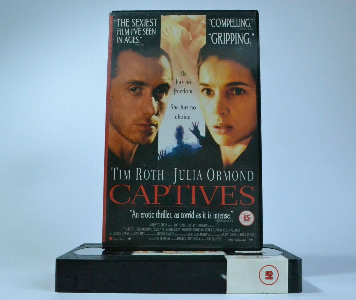 Captives: Erotic Thriller (1994) - Large Box - Tim Roth/Julia Ormond - Pal VHS-