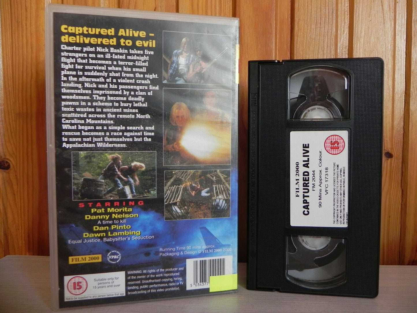 Captured Alive - Big-Box - Film 2000 - Pat Morita - Dan Pinto - Pal Video - VHS-