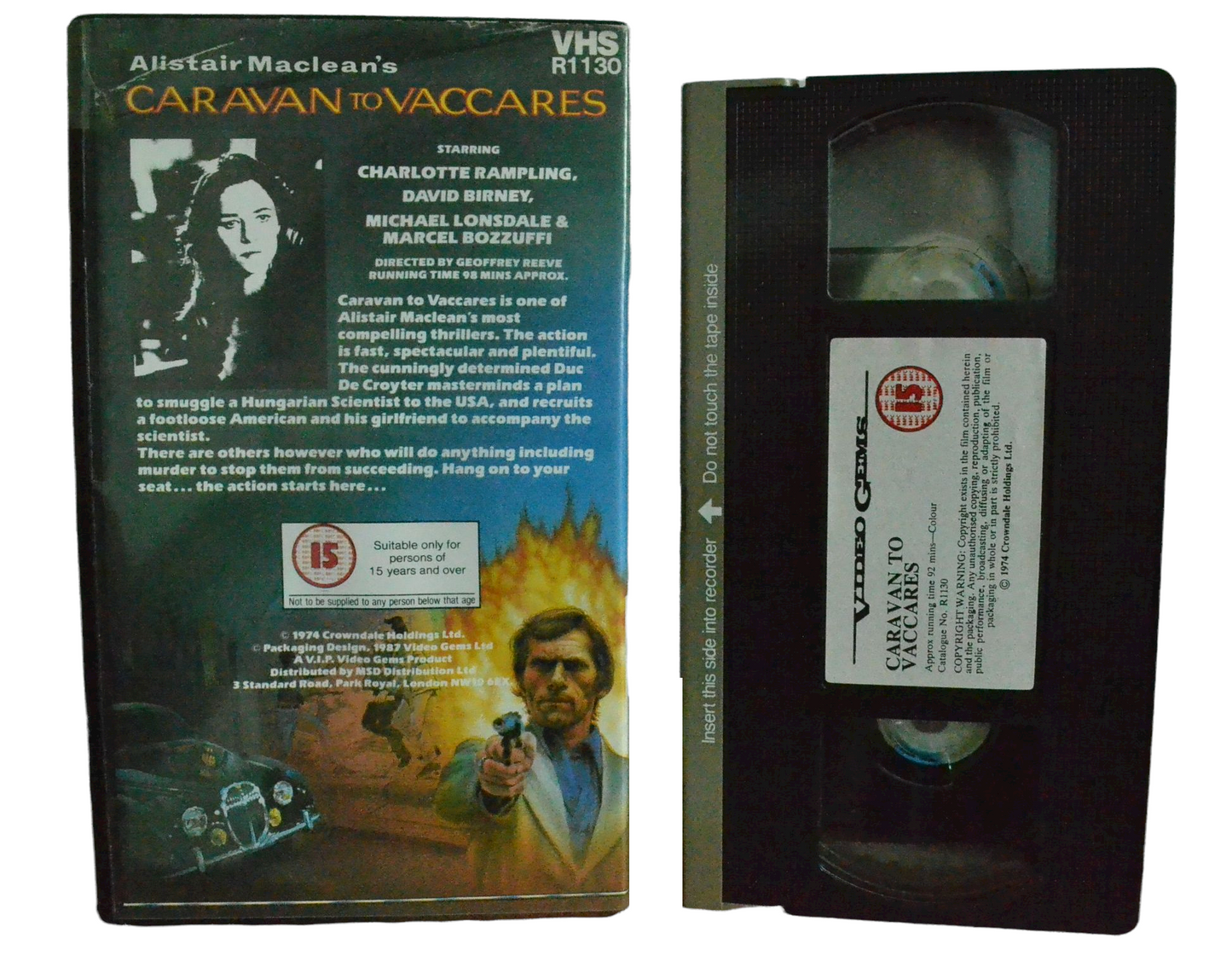 Caravan To Vaccares - David Birney - Video Gems - Children - Pal VHS-