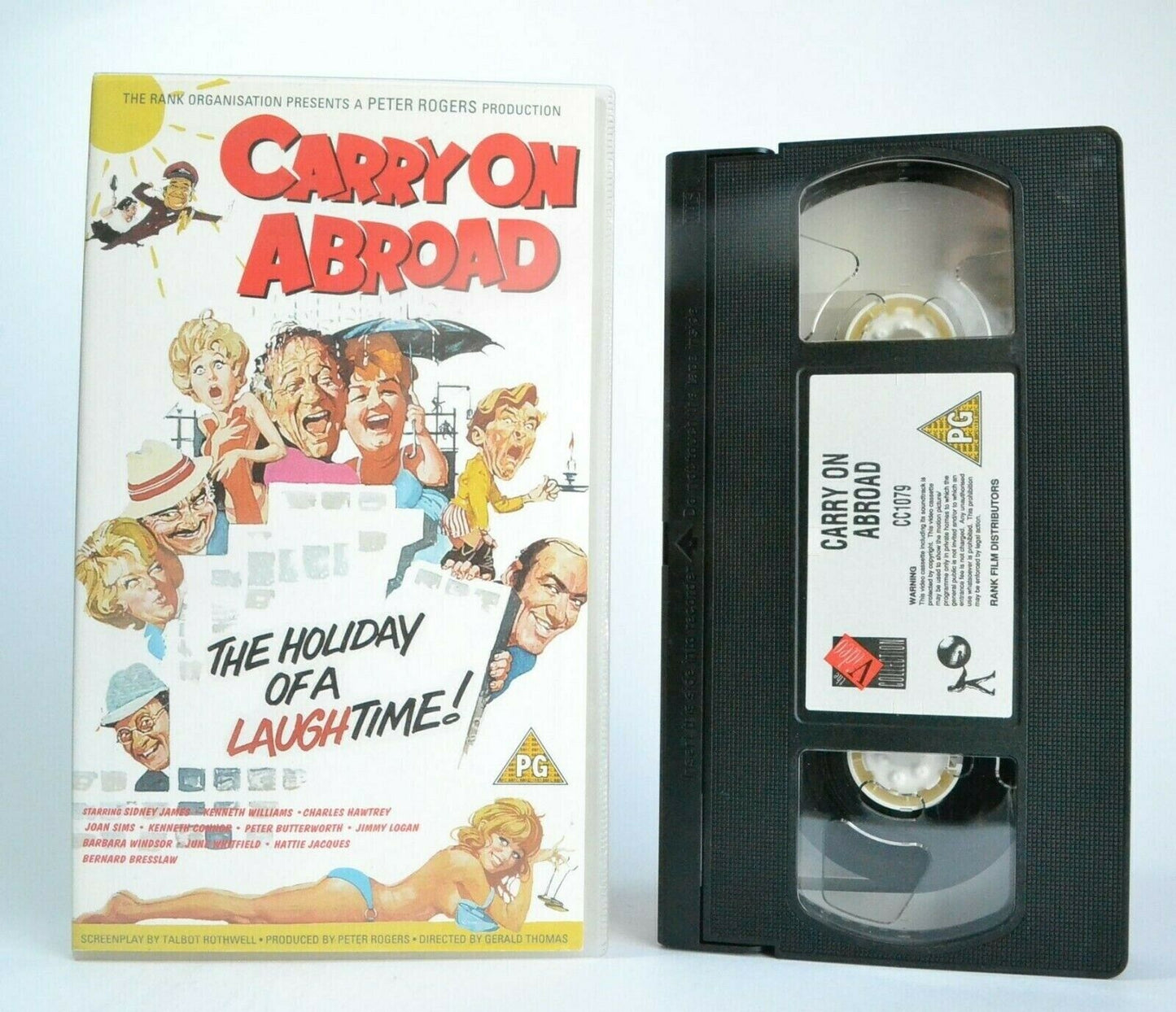 Carry On: Abroad: A Gerald Thomas Film (1972) - Comedy - Sidney James - Pal VHS-