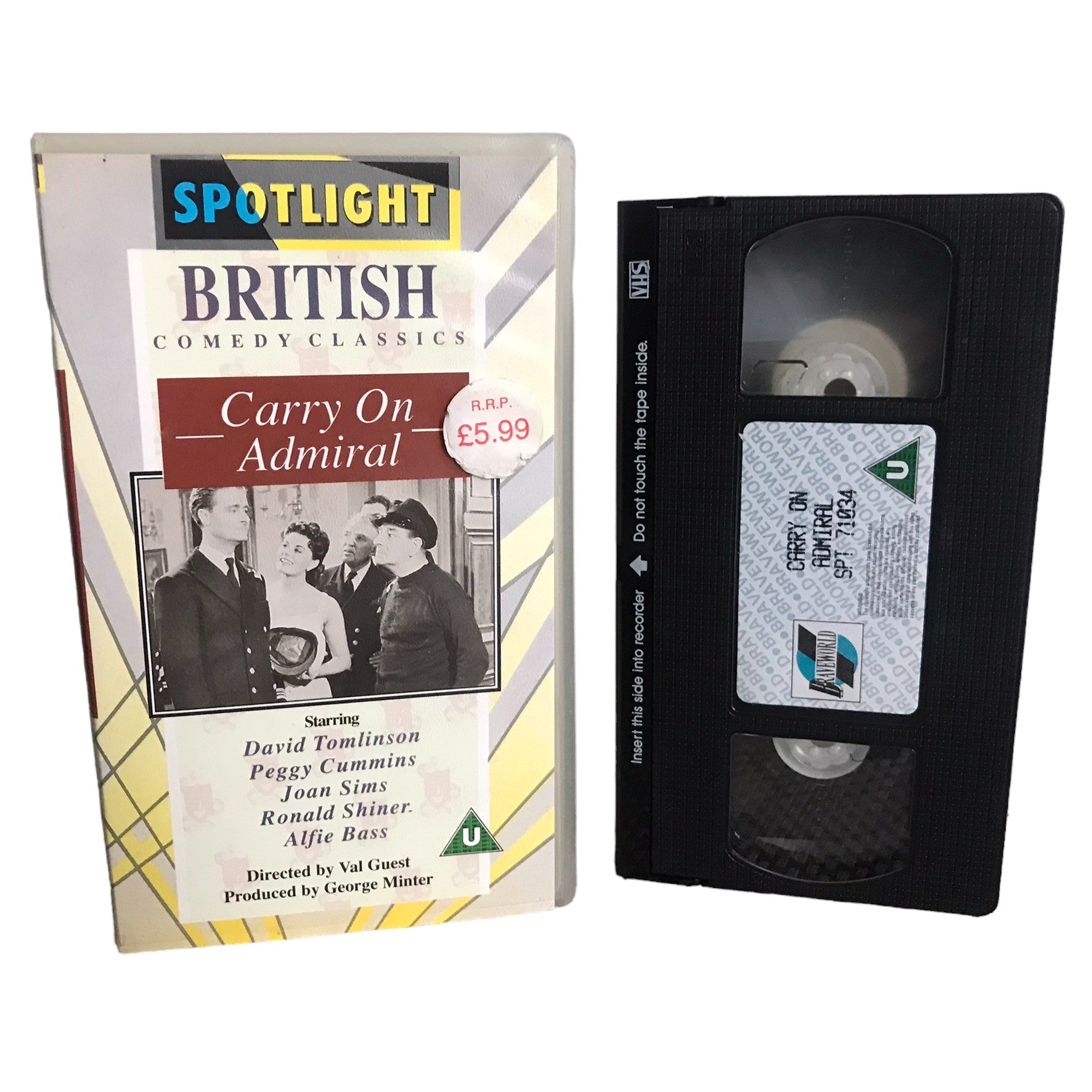 Carry On Admiral - David Tomlinson - Braveworld - Comedy - Pal - VHS-