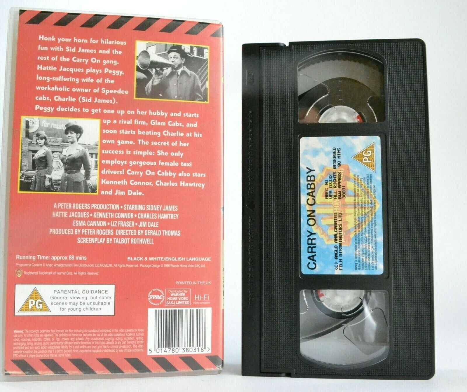 Carry On Cabby (1963): 7th "Carry On" Film Series - British Comedy - Pal VHS-