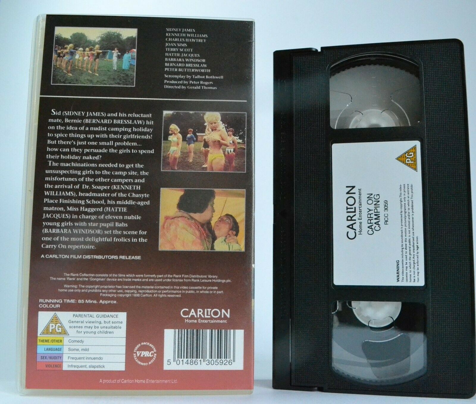 Carry On Camping (1969): Summer Comedy - Sidney James / Joan Sims - Pal VHS-