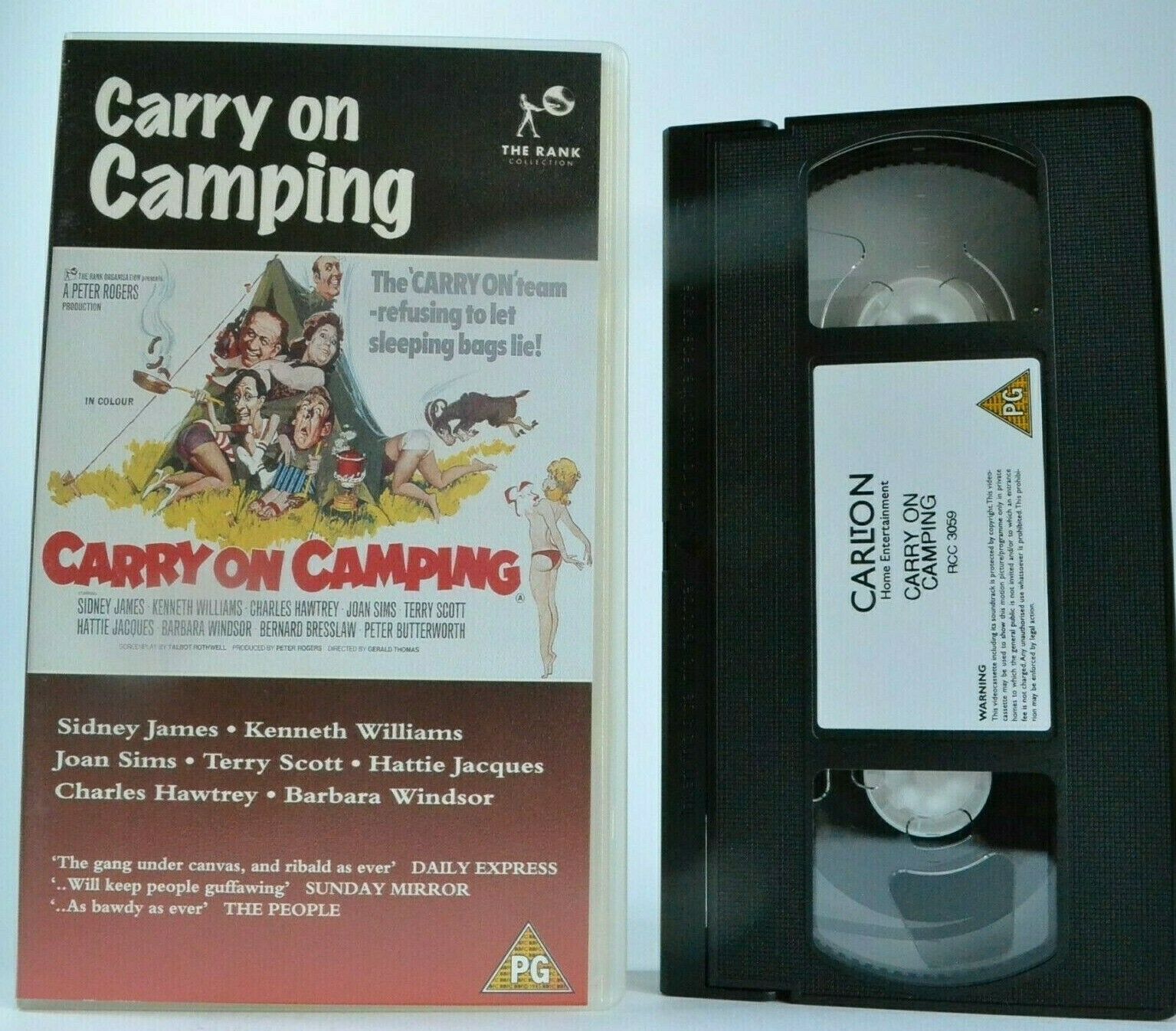 Carry On Camping (1969): Summer Comedy - Sidney James / Joan Sims - Pal VHS-