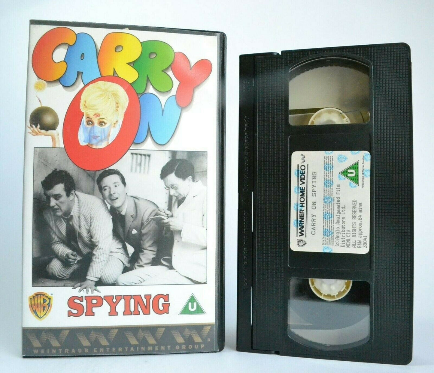 Carry On: Syping - (1988) Warner Release - British Comedy - Eric Baker - Pal VHS-