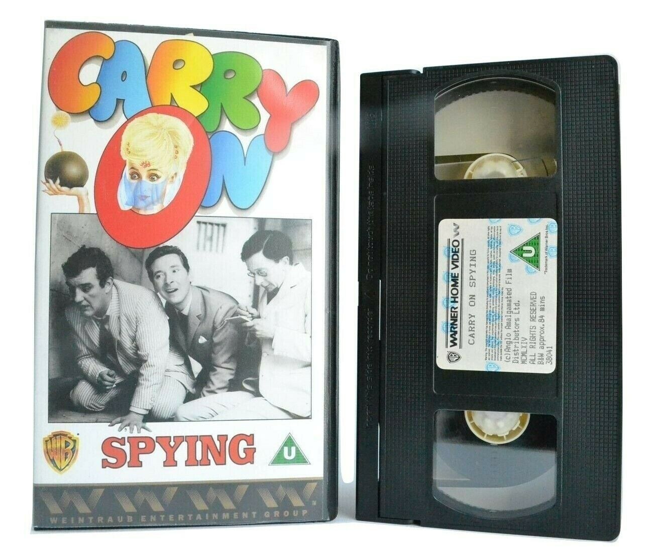 Carry On: Syping - (1988) Warner Release - British Comedy - Eric Baker - Pal VHS-