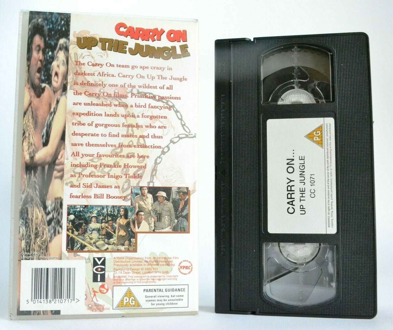 Carry On Up The Jungle (1970) - British Comedy - Frankie Howerd/Sid James - VHS-