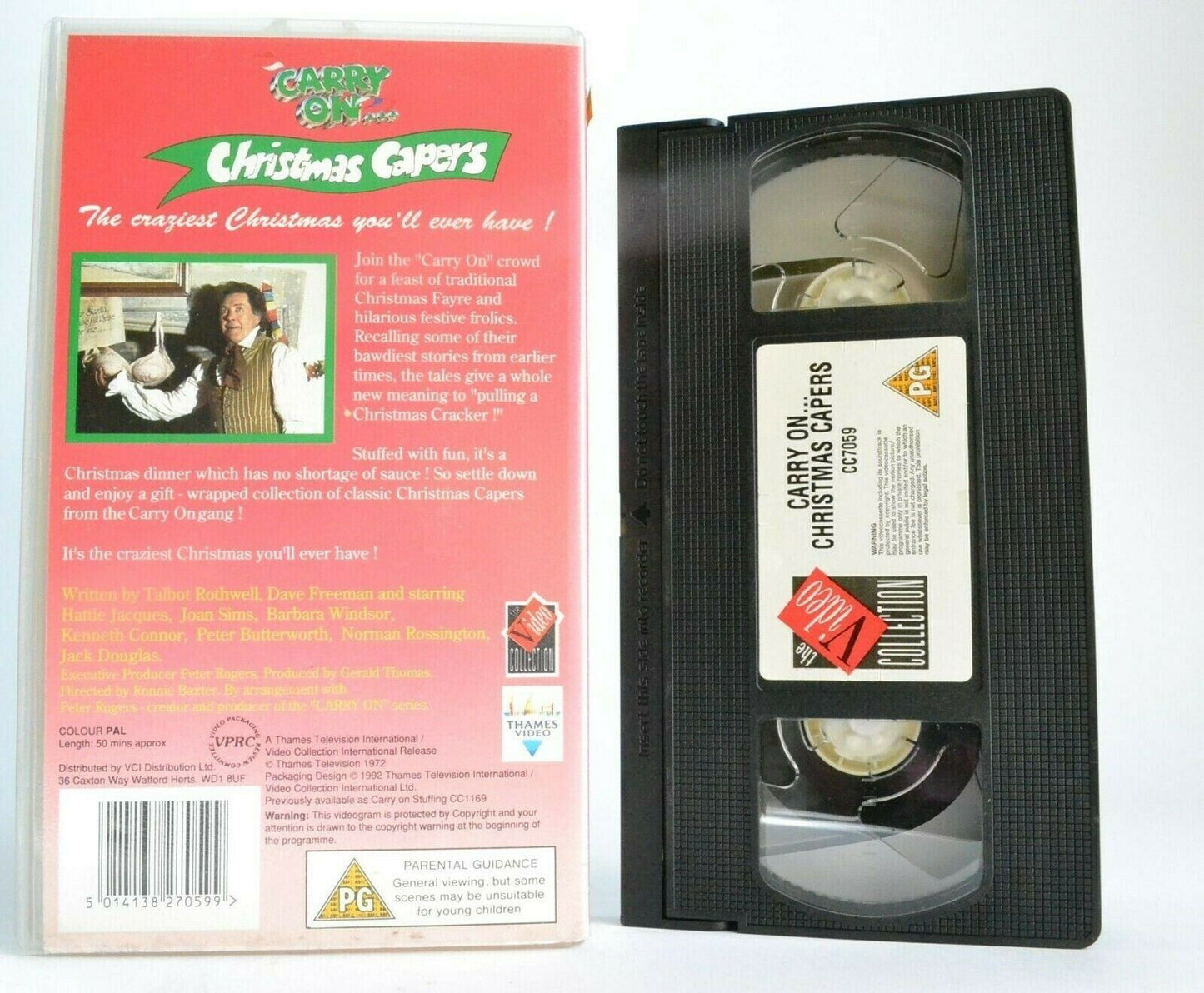 Carry On...Christmas Capers (1992) - British Comedy - Hattie Jacques - Pal VHS-