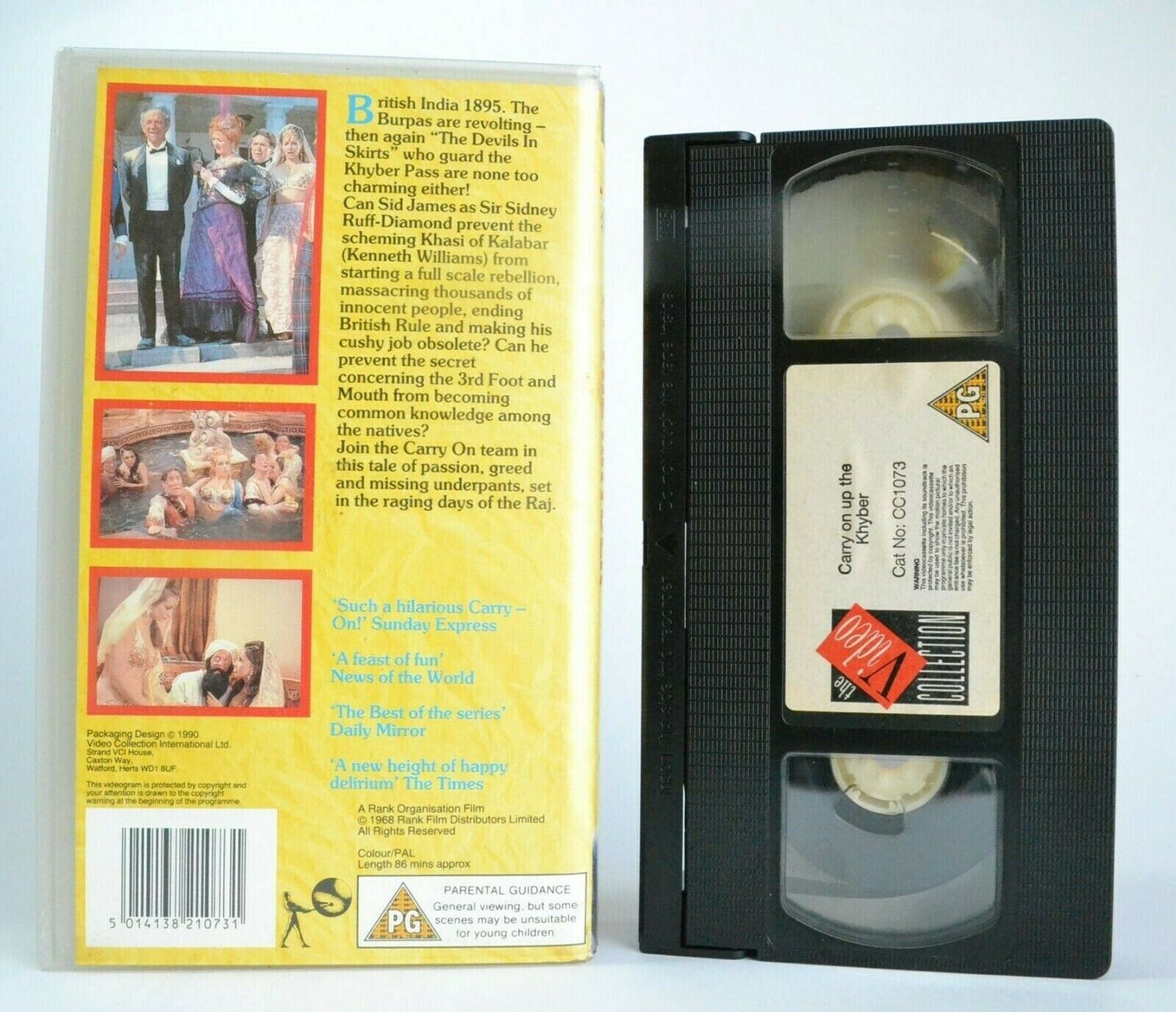 Carry On...Up The Khyber: Comedy (1968) - Life In The British Raj - Pal VHS-