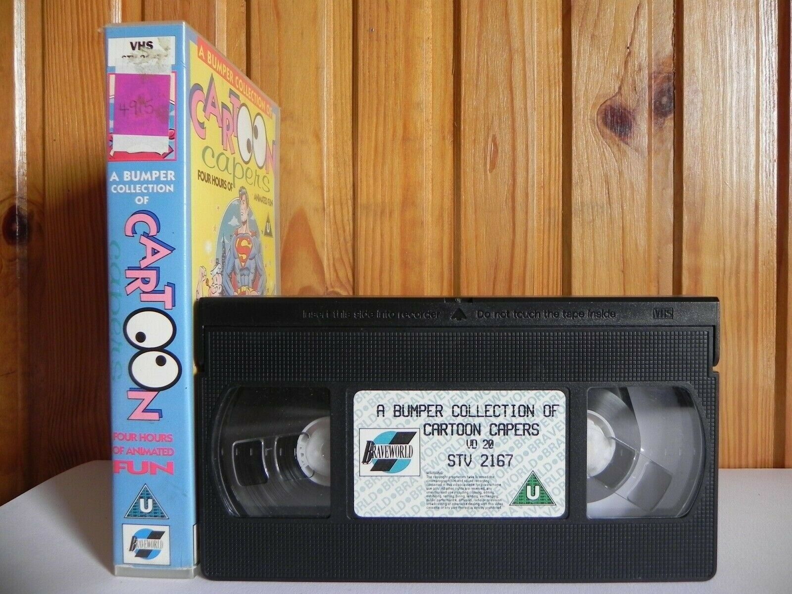 Cartoon Capers - A Bumper Collection - Four Hours Of Animated Fun - Kids - VHS-