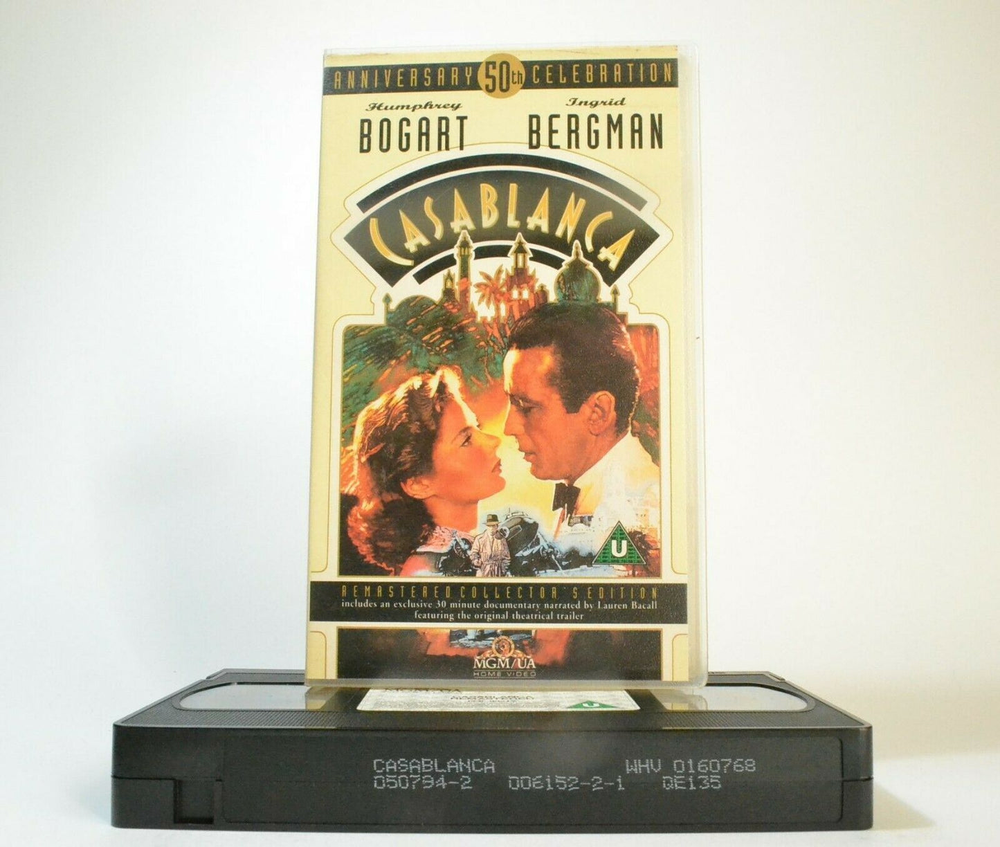 Casablanca (1943); [50th Anniversary Edition] Remastered - Humprey Bogart - VHS-