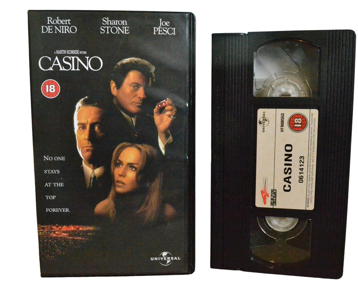 Casino - Robert De Niro - 4 Front Video - Action - Pal - VHS-