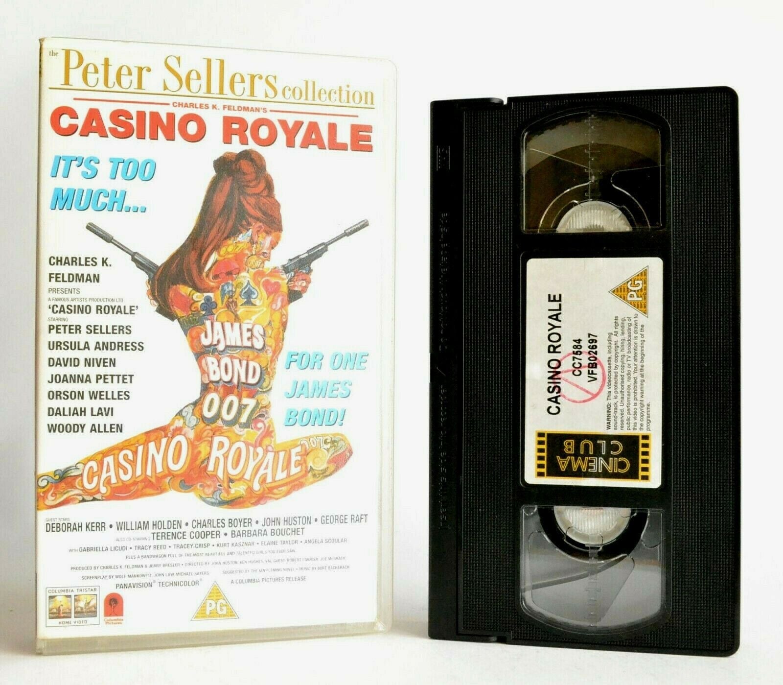 Casino Royale: Based On I.Fleming First Novel - James Bond - P.Sellers - VHS-