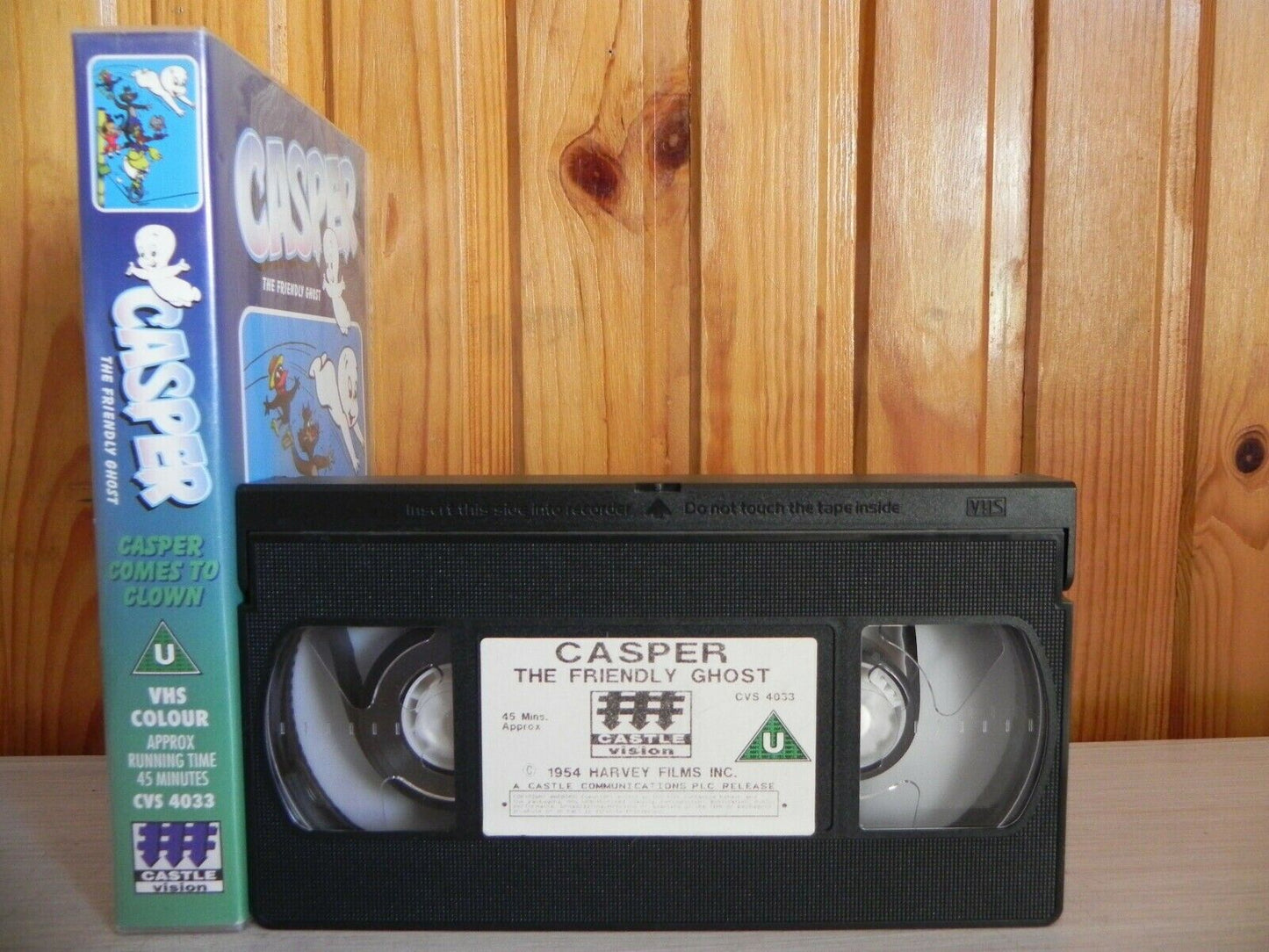 Casper: The Friendly Ghost - Casper Comes To Clown - Cartoon - Kids - Pal VHS-