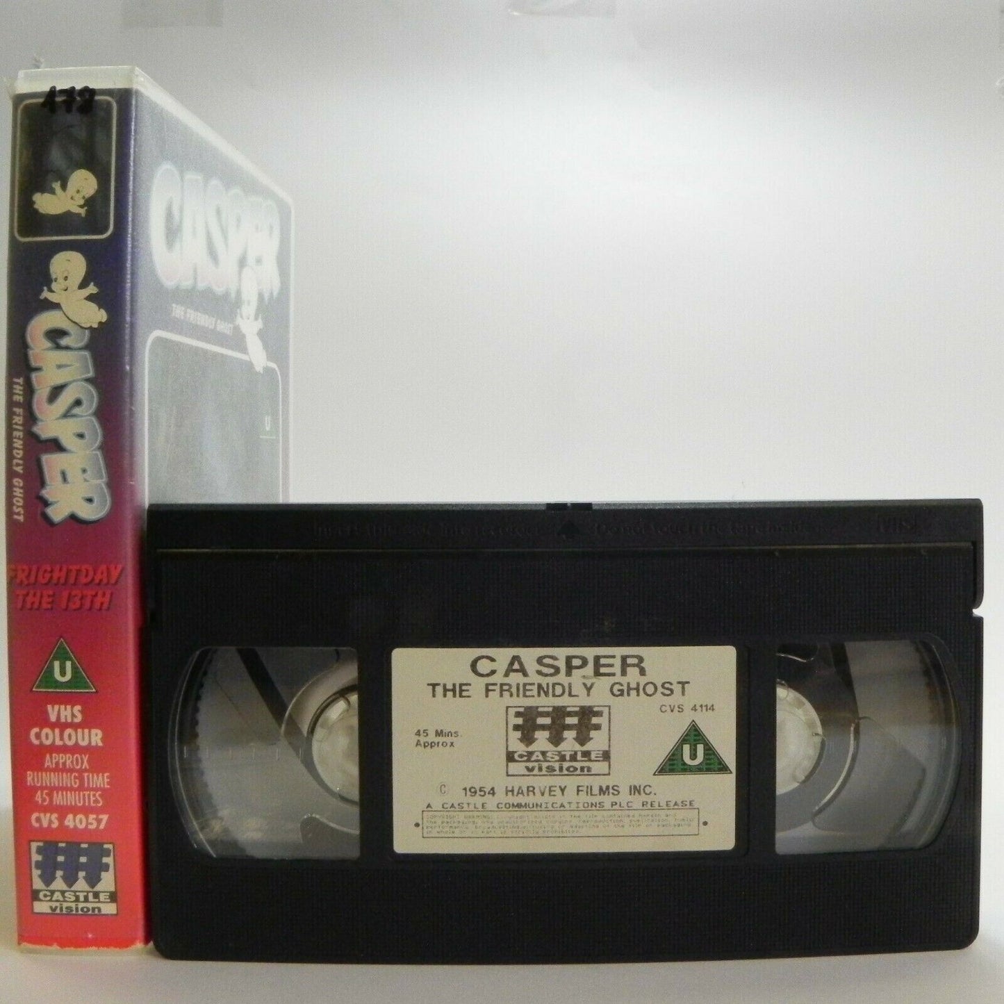 Casper The Friendly Ghost: Frightday The 13th - Animated - Kids - Pal VHS-