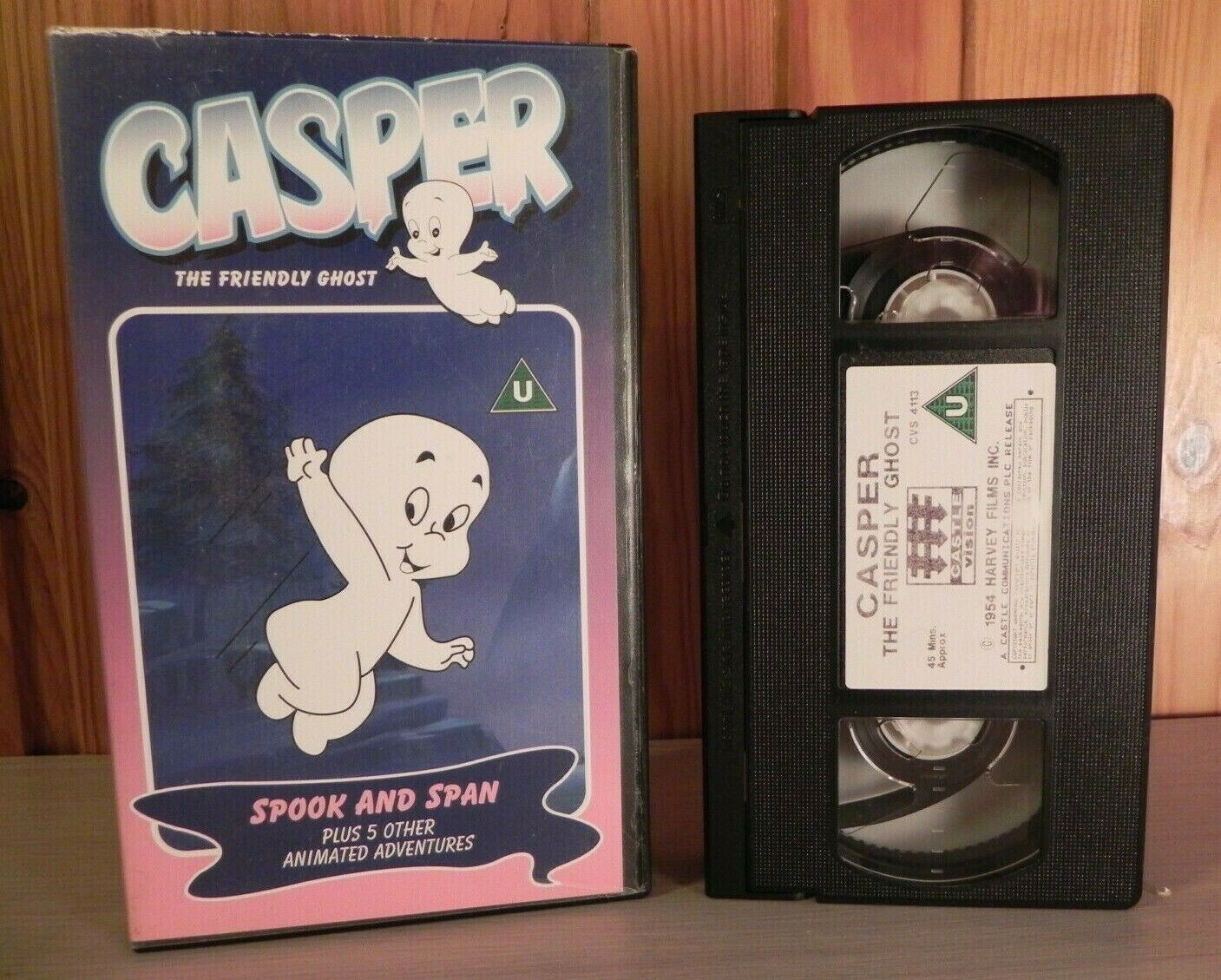 Casper The Friendly Ghost: Spook And Span - Animated Classic - Kids - Pal VHS-