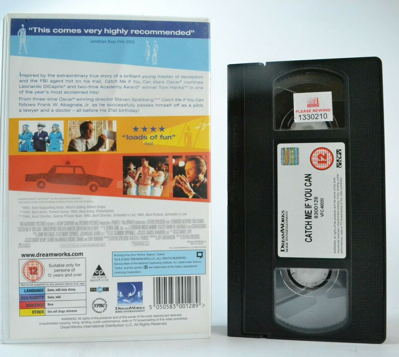 Catch Me If You Can: Based On True Story - Large Box - L.DiCaprio/T.Hanks - VHS-