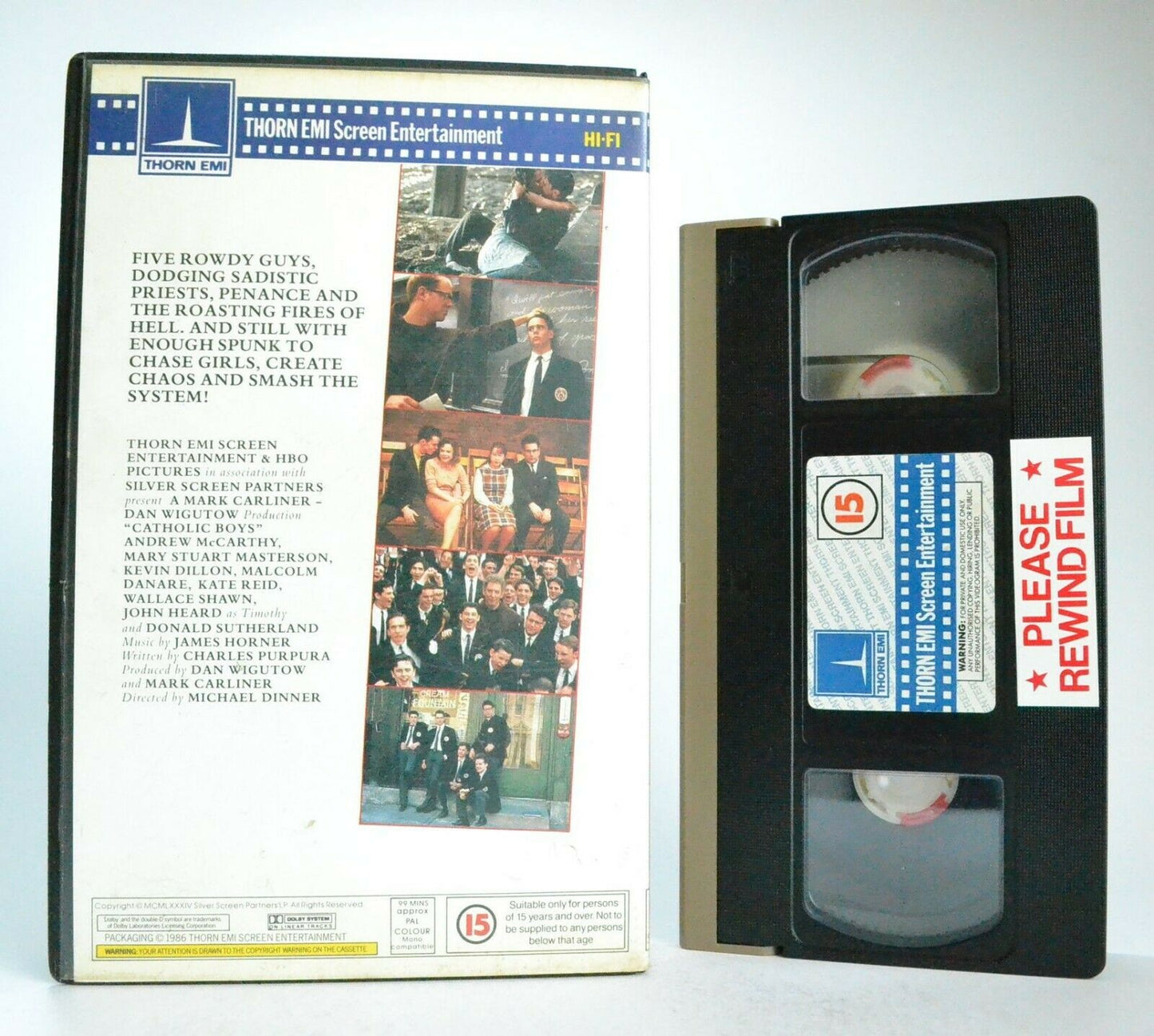 Catholic Boys: Film By M.Dinner (1986) - Drama - Large Box - Ex-Rental - Pal VHS-