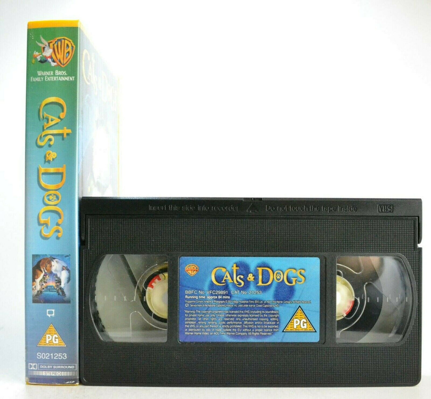 Cats And Dogs: Special (Kitten) Edition - Children's Spy/Action Comedy - Pal VHS-