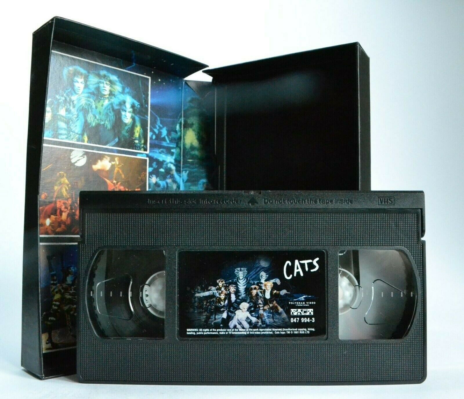 Cats: Based On T.S.Eliot Book - Sung-Through Musical - A.Lloyd Webber - Pal VHS-