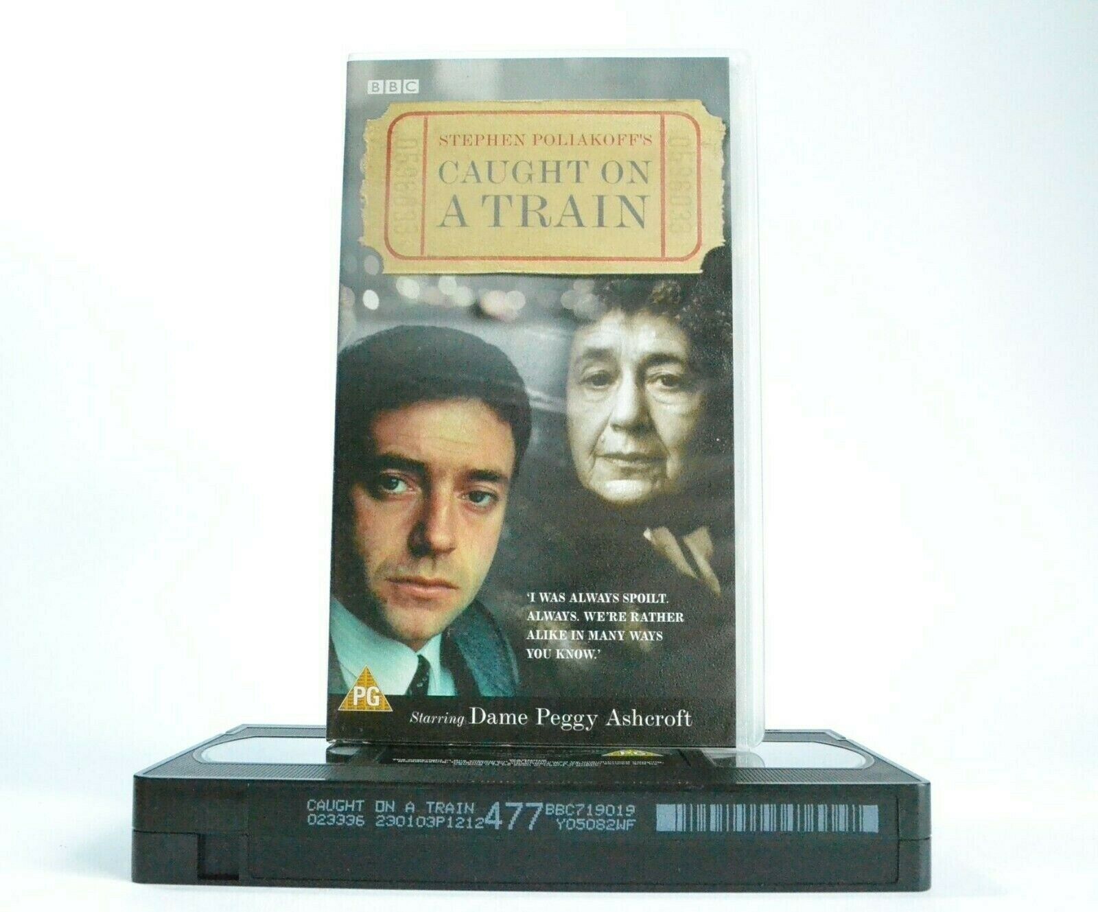 Caught On Train: By Stephen Poliakoff - Drama - Dame Peggy Ashcroft - Pal VHS-