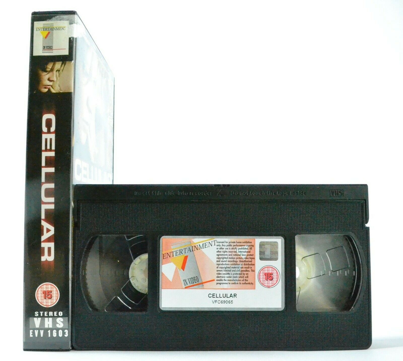 Cellular: K.Basinger/J.Statham/C.Evans - Crime Thriller (2004) - Large Box - VHS-