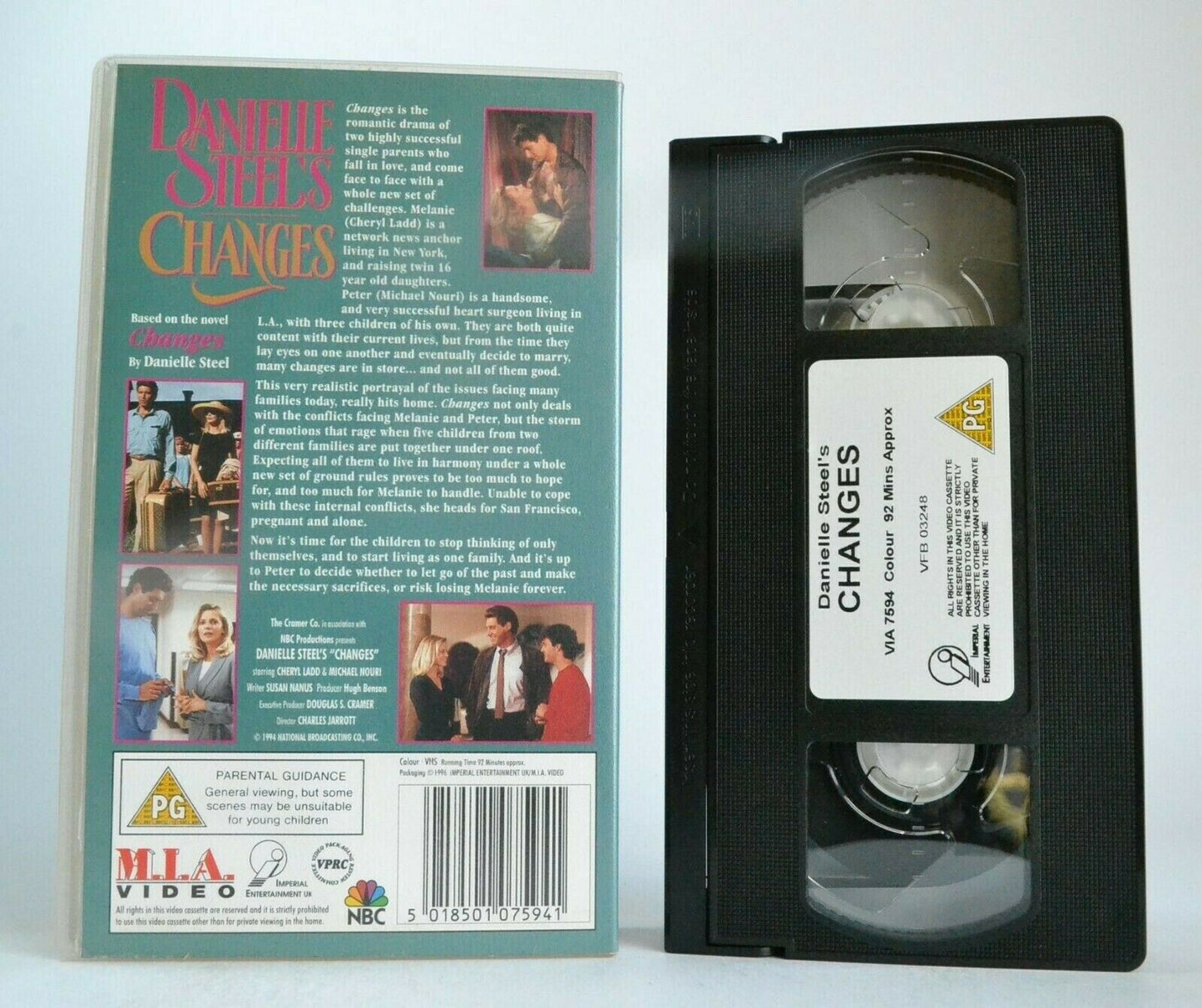 Changes: By Danielle Steel - Romantic Drama - Cheryl Ladd/Michael Nouri - VHS-