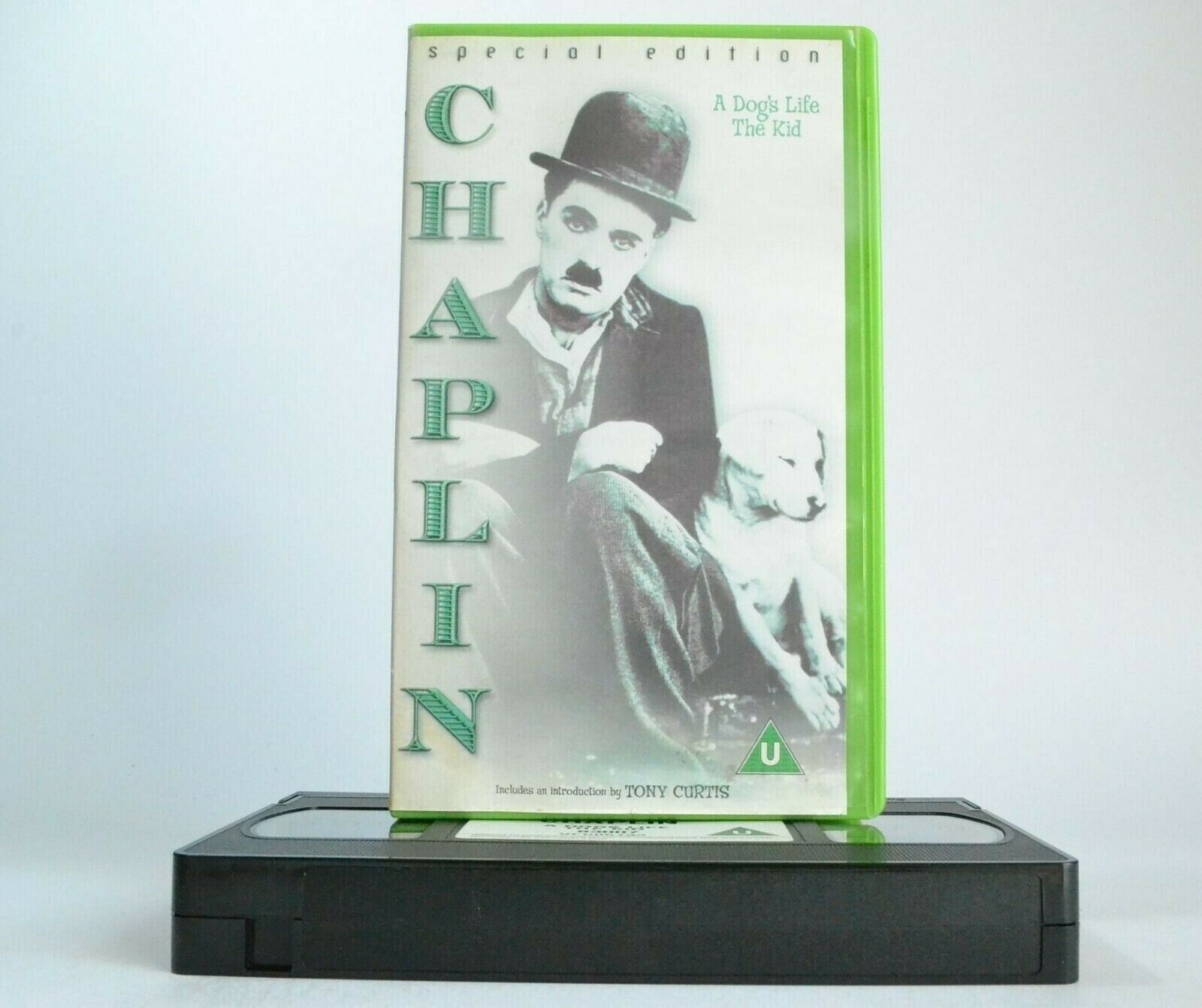 Charlie Chaplin: A Dog's Life / The Kid - [Tony Curtis] - Silent Comedy - VHS-