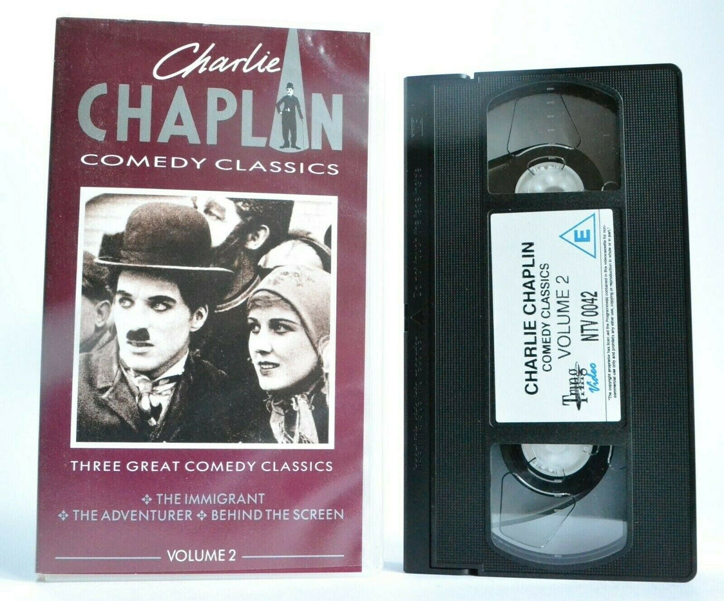 Charlie Chaplin Comedy Classics, Vol.2 - 'The Immigrant' - Black And White - VHS-