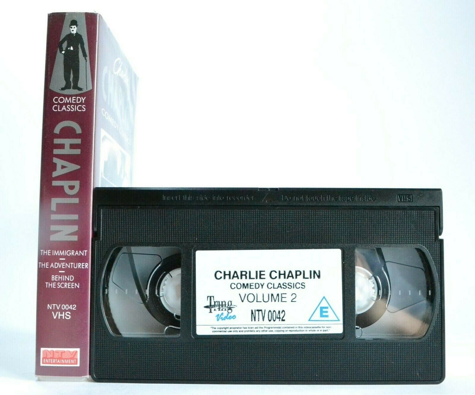 Charlie Chaplin Comedy Classics, Vol.2 - 'The Immigrant' - Black And White - VHS-