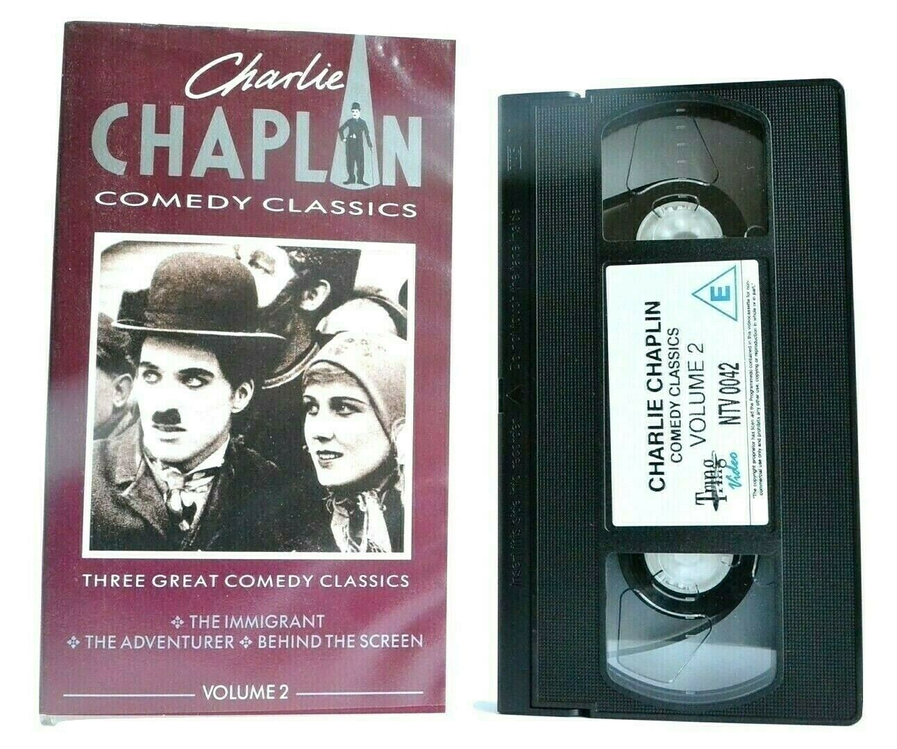 Charlie Chaplin Comedy Classics, Vol.2 - 'The Immigrant' - Black And White - VHS-