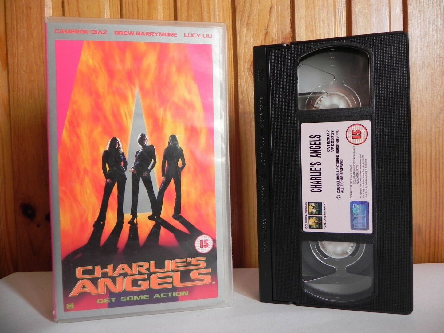 Charlie's Angels - Columbia - Comedy - Cameron Diaz - Drew Barrymore - Pal VHS-