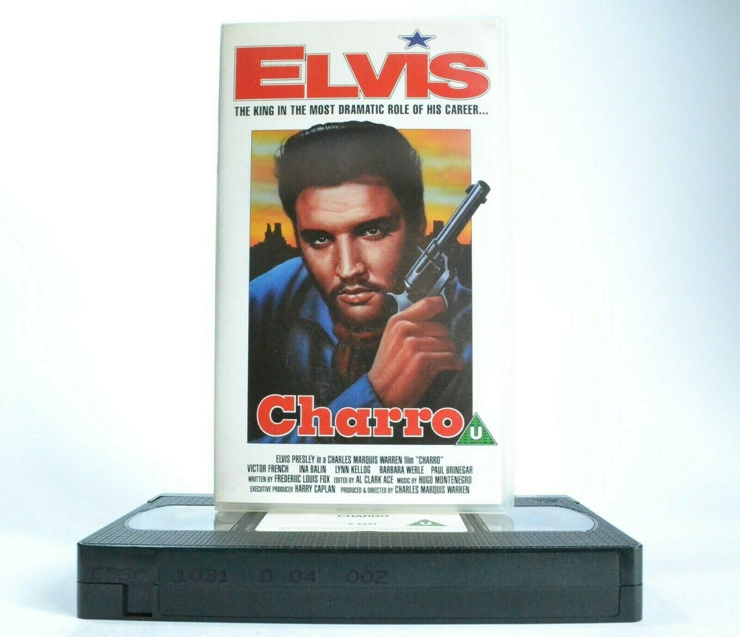 Charro: Film By Charles Marquis Warren (1969) - Western - Elvis Presley - VHS-