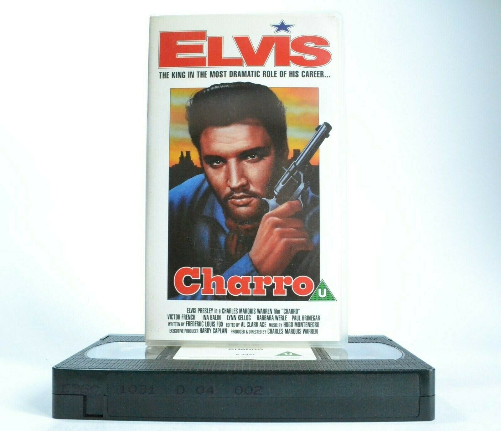 Charro: Film By Charles Marquis Warren (1969) - Western - Elvis Presley - VHS-