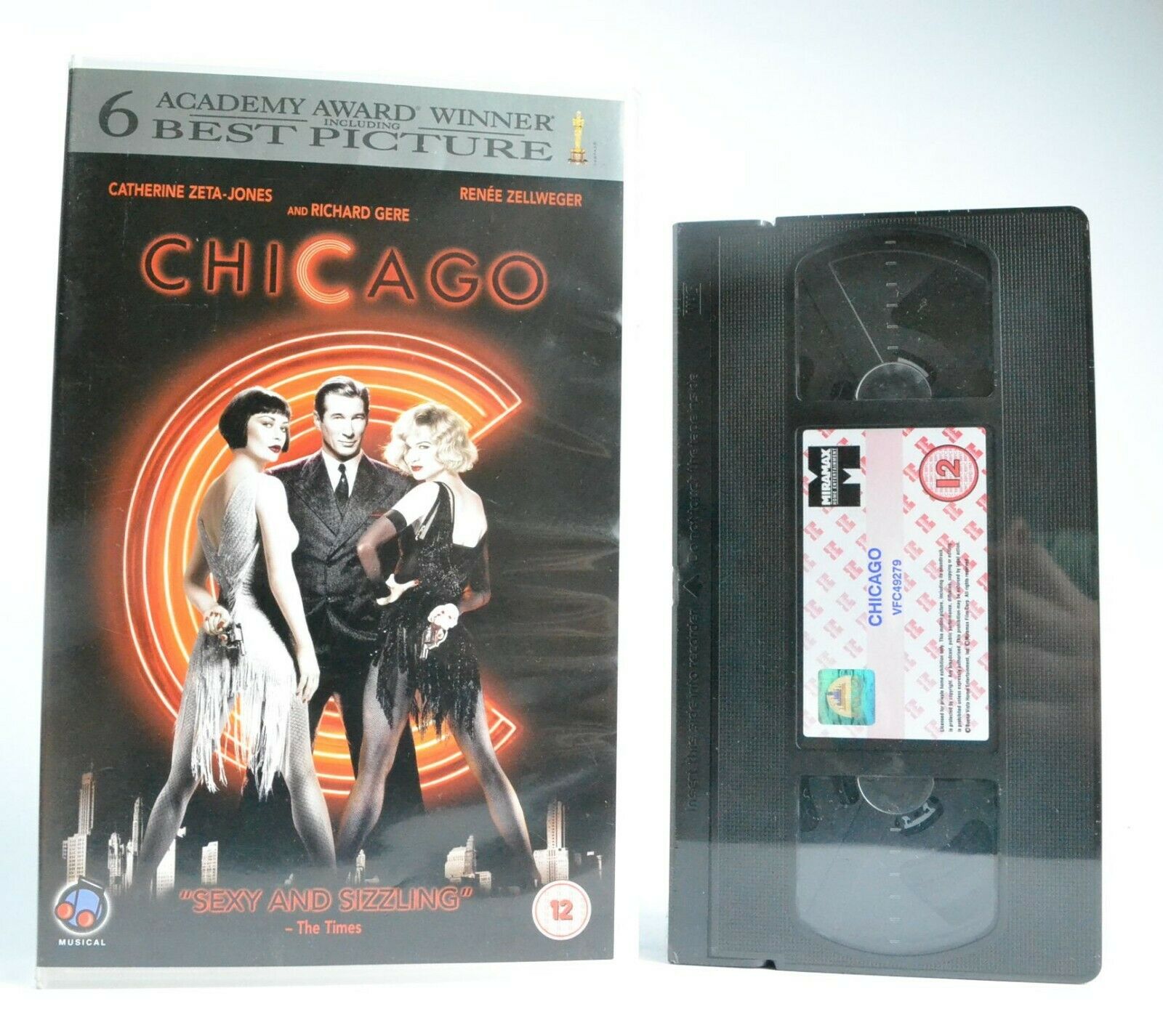 Chicago (2002): Brand New Sealed - Musical Comedy - R.Zellweger/R.Gere - Pal VHS-