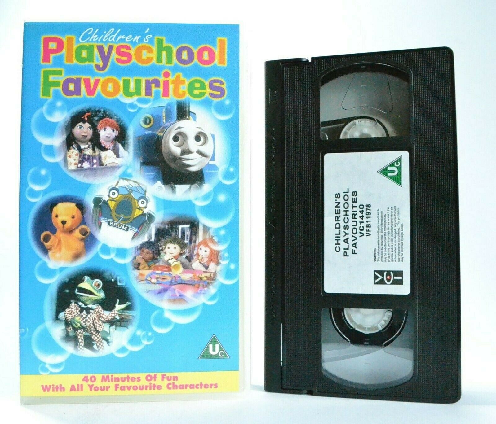 Children's Playschool Favourites: Tots T.V. Thomas, Rosie, Sooty, Brum - Pal VHS-