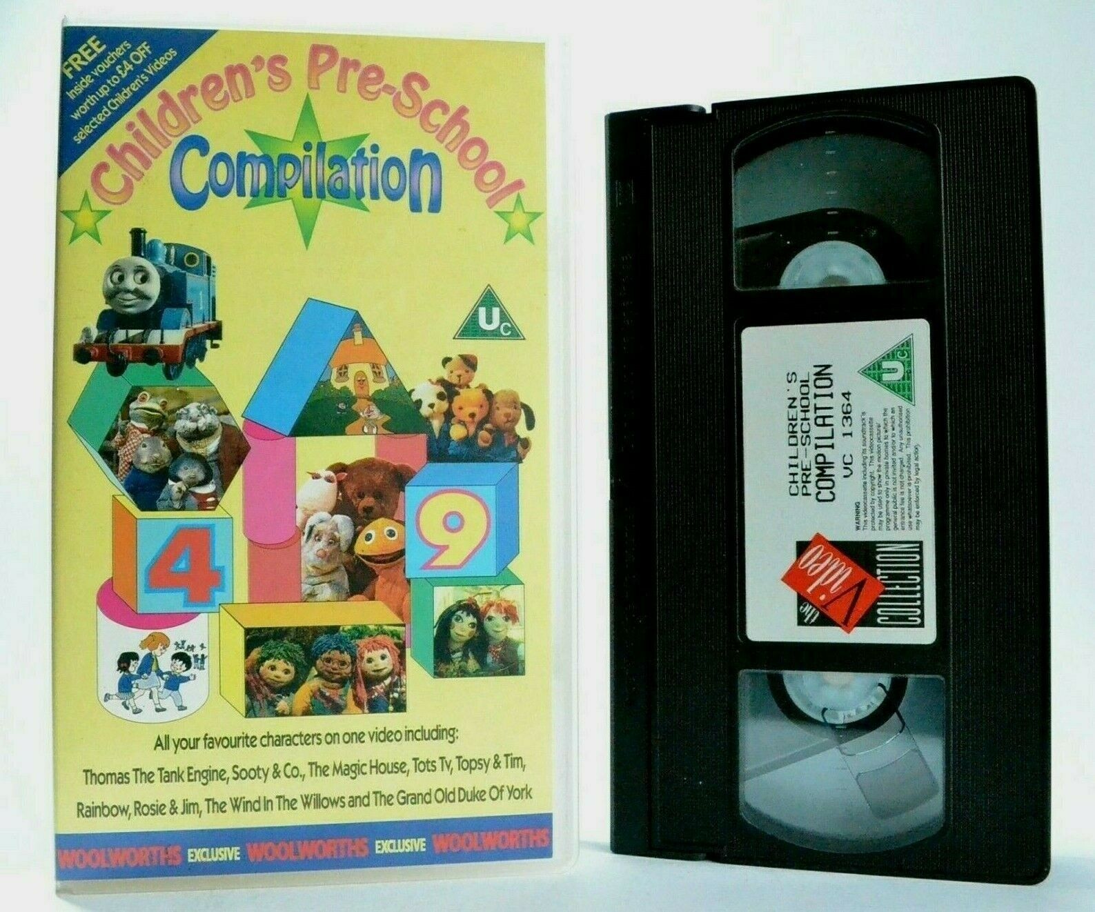 Children's Pre-School Compilation: Thomas, Sooty, Tots T.V., Rosie & Jim - VHS-