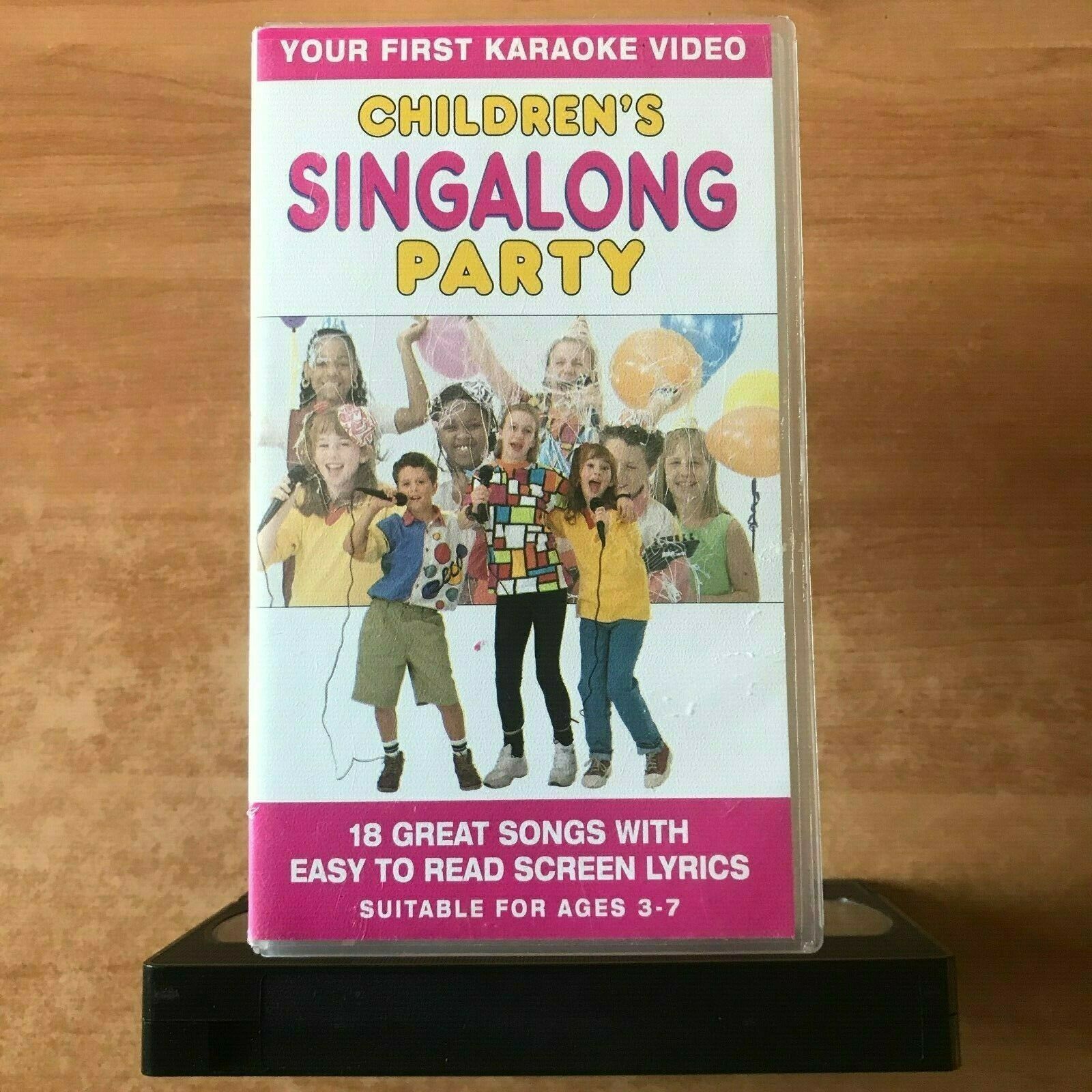 Children's Singalong Party: Karaoke Video - 18 Great Songs - Ages 3-7 - Pal VHS-