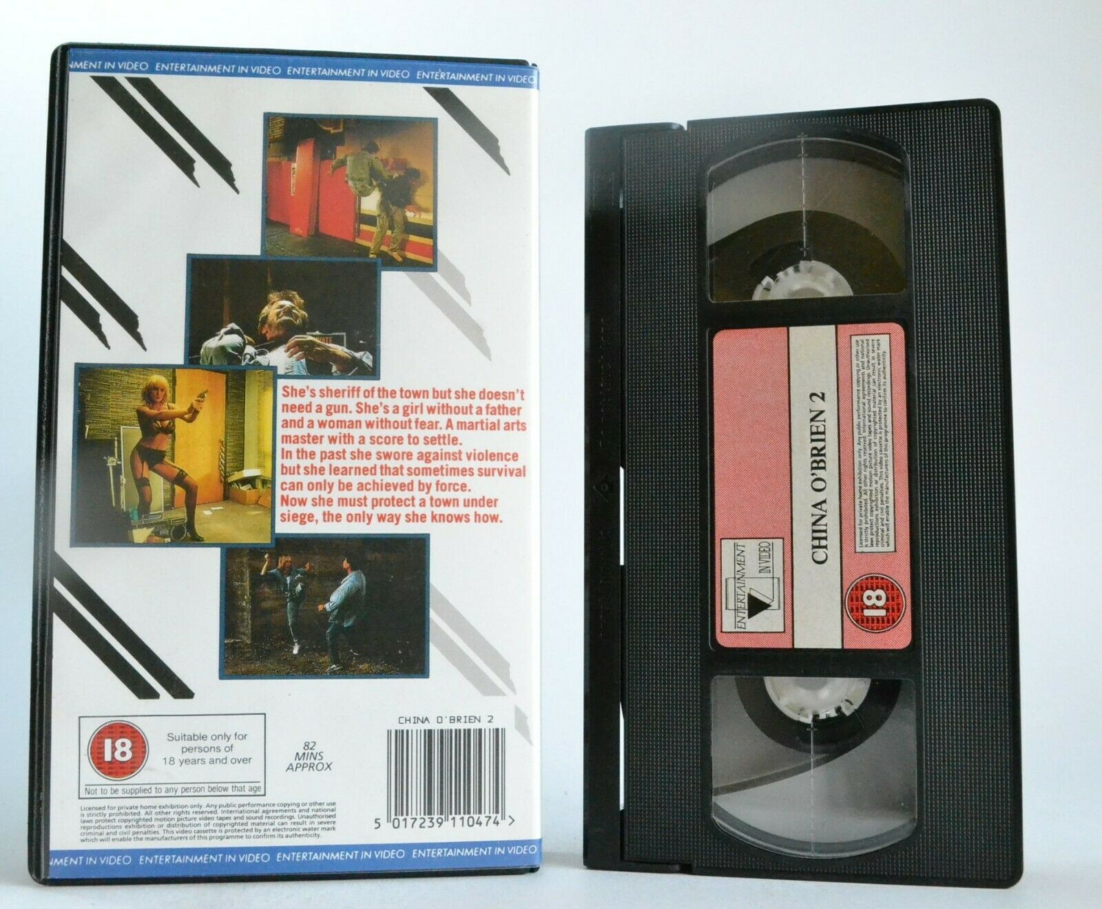 China O'Brien 2: Justice-Vengeance,Martial Arts Skills - Cynthia Rothrock - VHS-